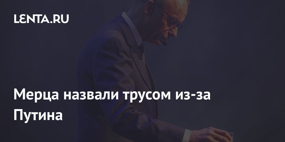 Немецкий политик назвал канцлера Мерца трусом из-за отказа звонить Путину