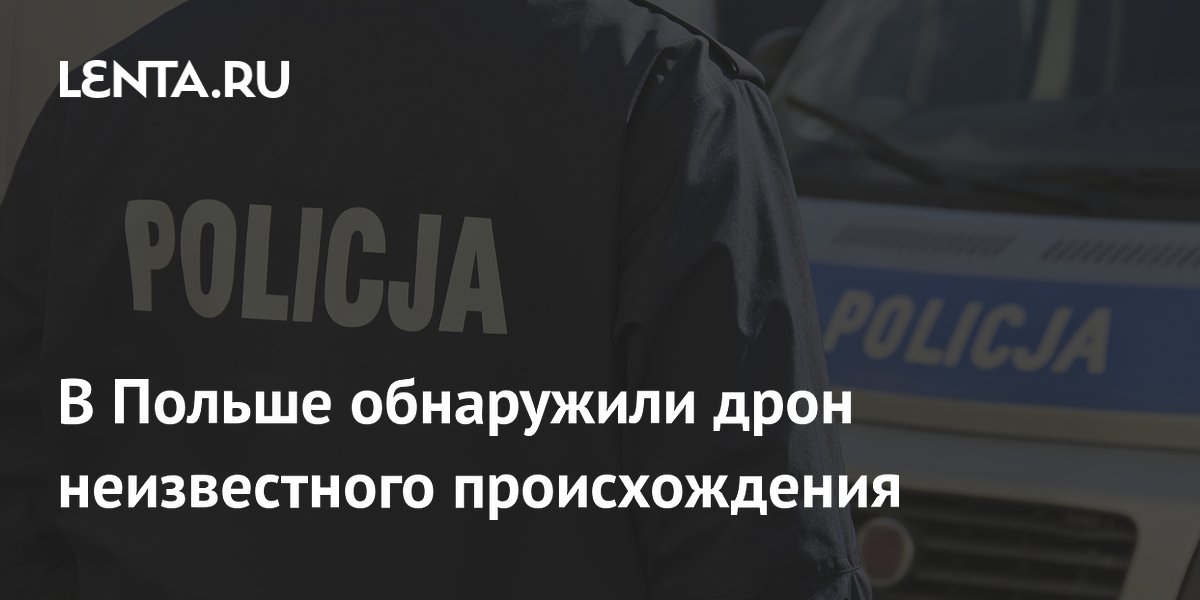 В Польше на границе с Украиной обнаружен дрон с деталями от 3D-принтера