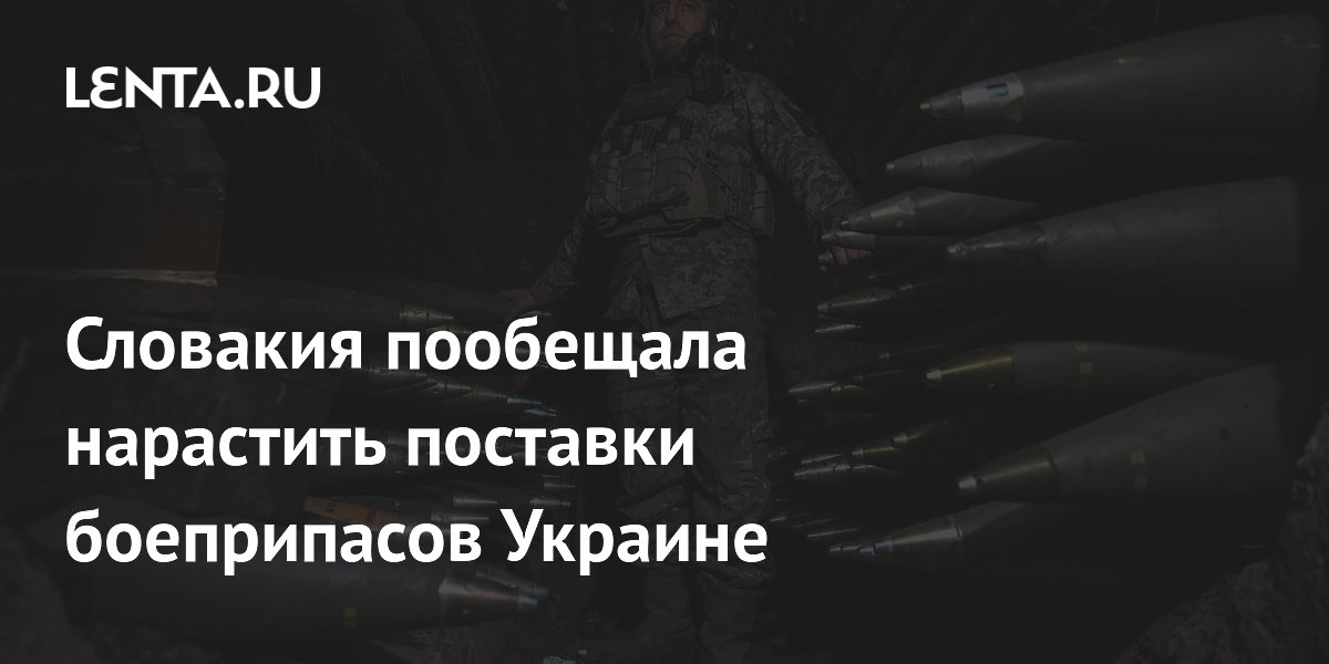 Словакия пообещала нарастить поставки боеприпасов Украине Словакия пообещала нарастить поставки боеприпасов Украине