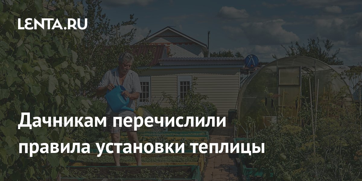 Эксперт назвала главные правила установки теплицы на даче Эксперт назвала главные правила установки теплицы на даче