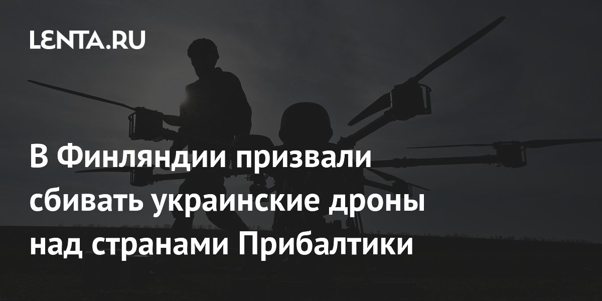Финский аналитик призвал сбивать украинские дроны над Прибалтикой Финский аналитик призвал сбивать украинские дроны над Прибалтикой