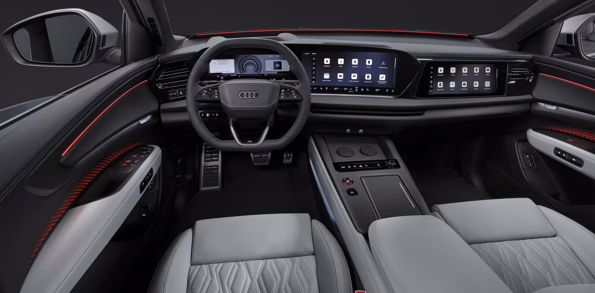 Audi официально анонсировала флагманский кроссовер Q9 с тремя экранами и электроприводами дверей Audi официально анонсировала флагманский кроссовер Q9 с тремя экранами и электроприводами дверей