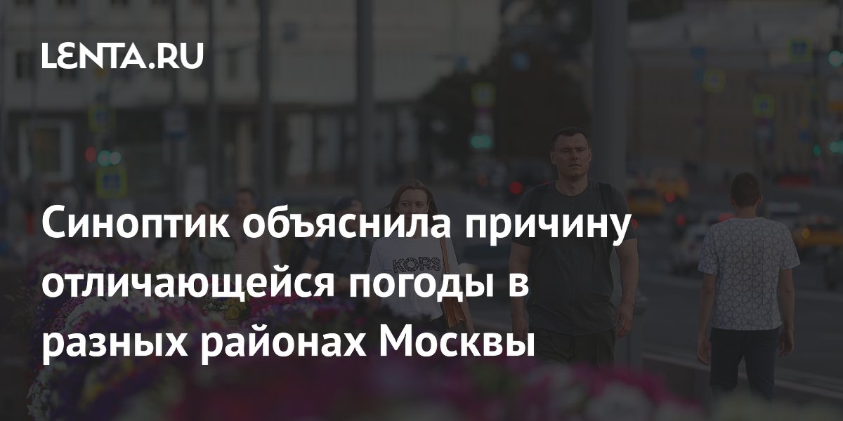 Синоптик объяснила, почему в разных районах Москвы разная погода: высота и застройка