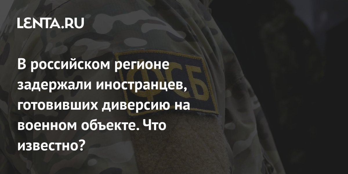 ФСБ предотвратила диверсию на военном объекте в Воронежской области: задержаны иностранцы