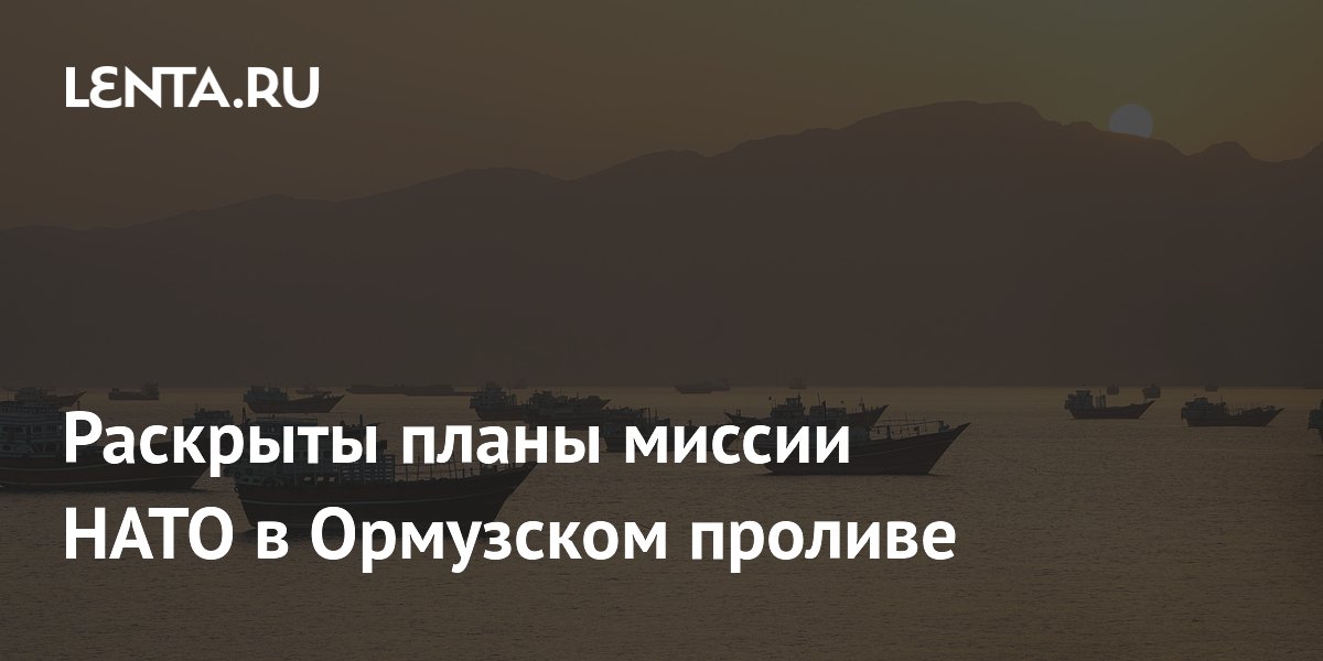 НАТО планирует миссию в Ормузском проливе для помощи торговым судам