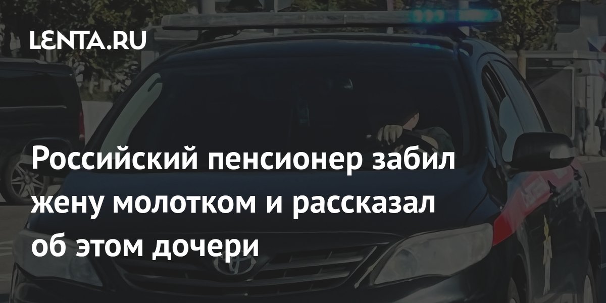 Под Воронежем пенсионер забил жену молотком и позвонил дочери