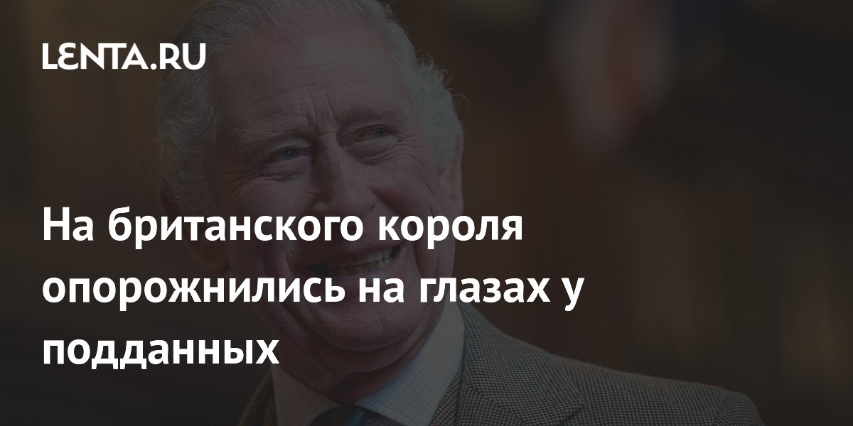 Чайка опорожнилась на короля Карла III: монарх отреагировал шуткой