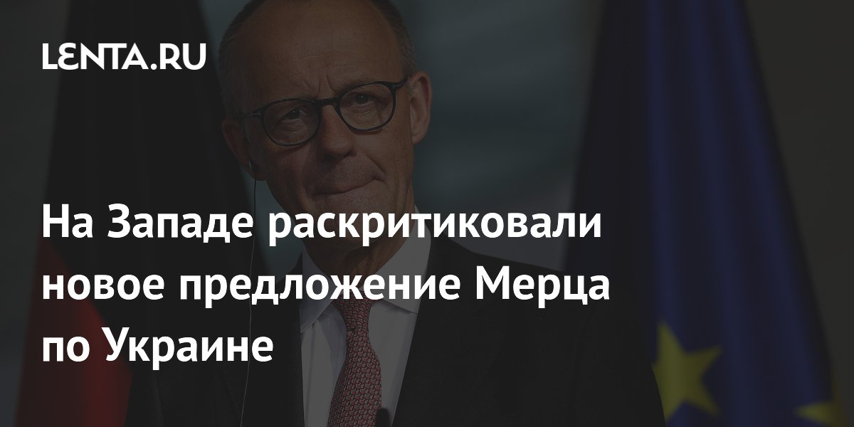 Французский политик назвал предложение Мерца по Украине самоубийством для ЕС