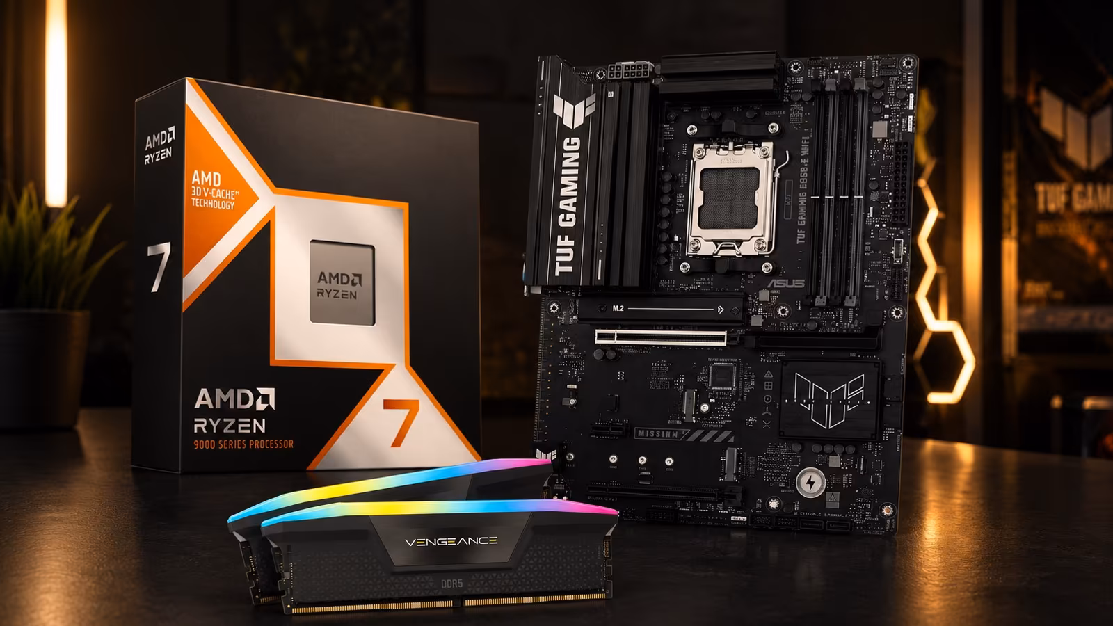 Micro Center дарит материнскую плату Asus B850-E TUF Gaming при покупке Ryzen 7 9850X3D