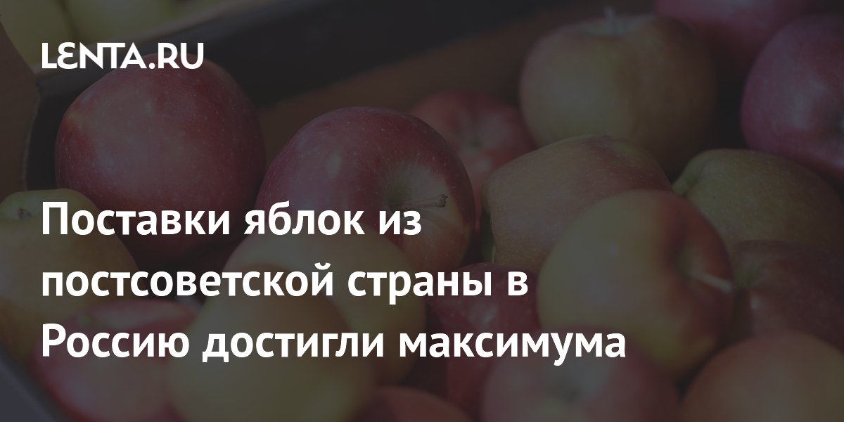 Поставки грузинских яблок в РФ достигли рекорда за четыре месяца 2026 года