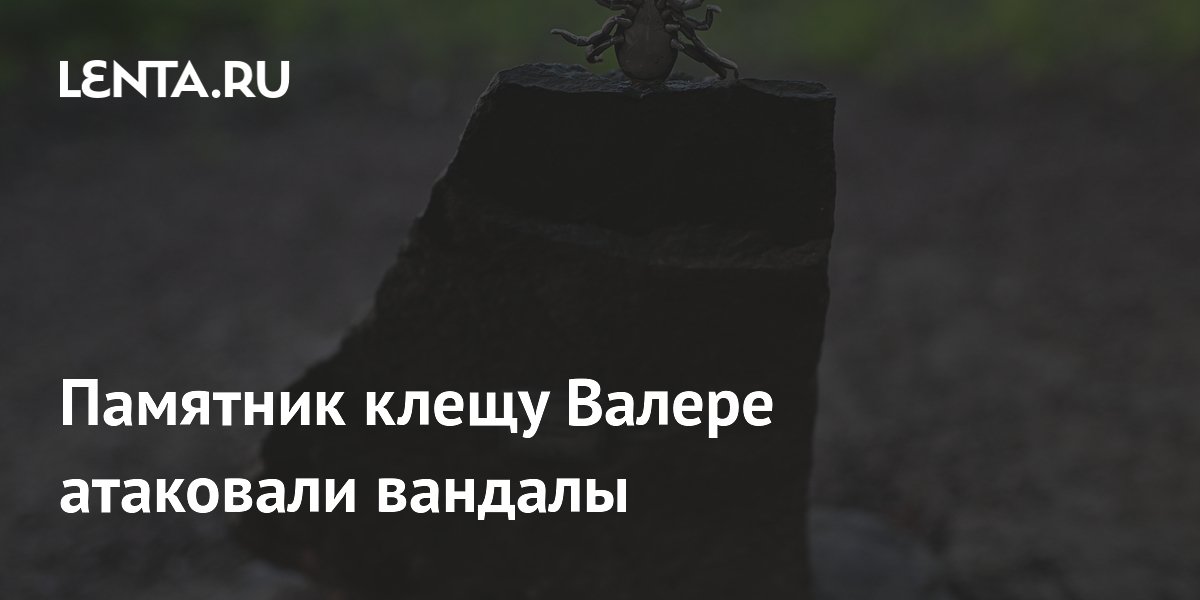 Памятник клещу Валере в Уфе пострадал от вандалов