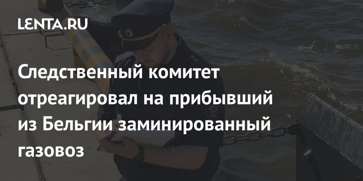 СК возбудил дело из-за мин на прибывшем из Бельгии газовозе СК возбудил дело из-за мин на прибывшем из Бельгии газовозе