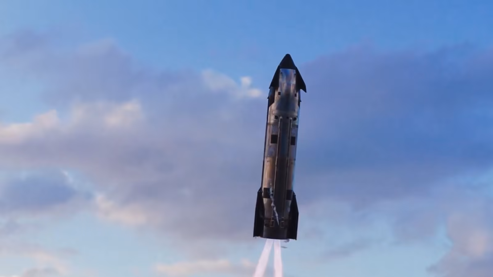 Starship садится на воду на одном двигателе: SpaceX опубликовала 60fps-видео