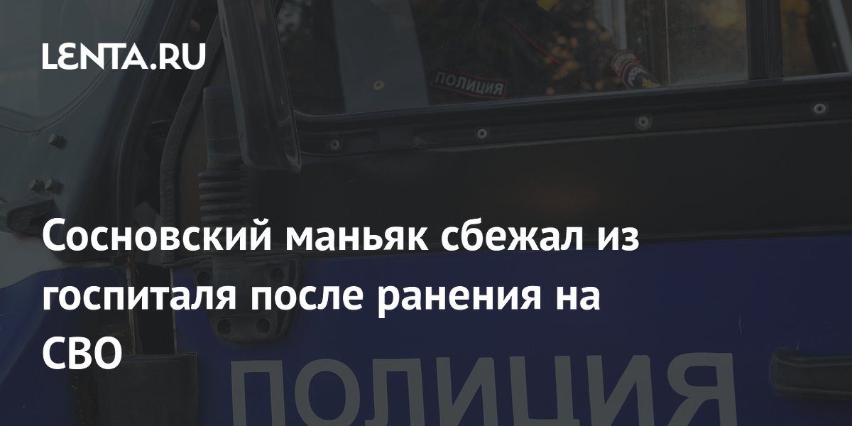 Сосновский маньяк сбежал из госпиталя после ранения на СВО и скрывается в Ропше Сосновский маньяк сбежал из госпиталя после ранения на СВО и скрывается в Ропше