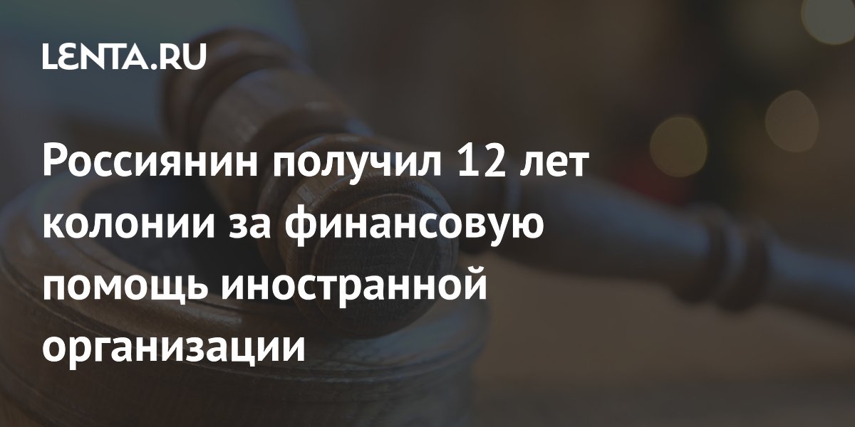 Россиянина приговорили к 12 годам за финансовую поддержку иностранной организации Россиянина приговорили к 12 годам за финансовую поддержку иностранной организации