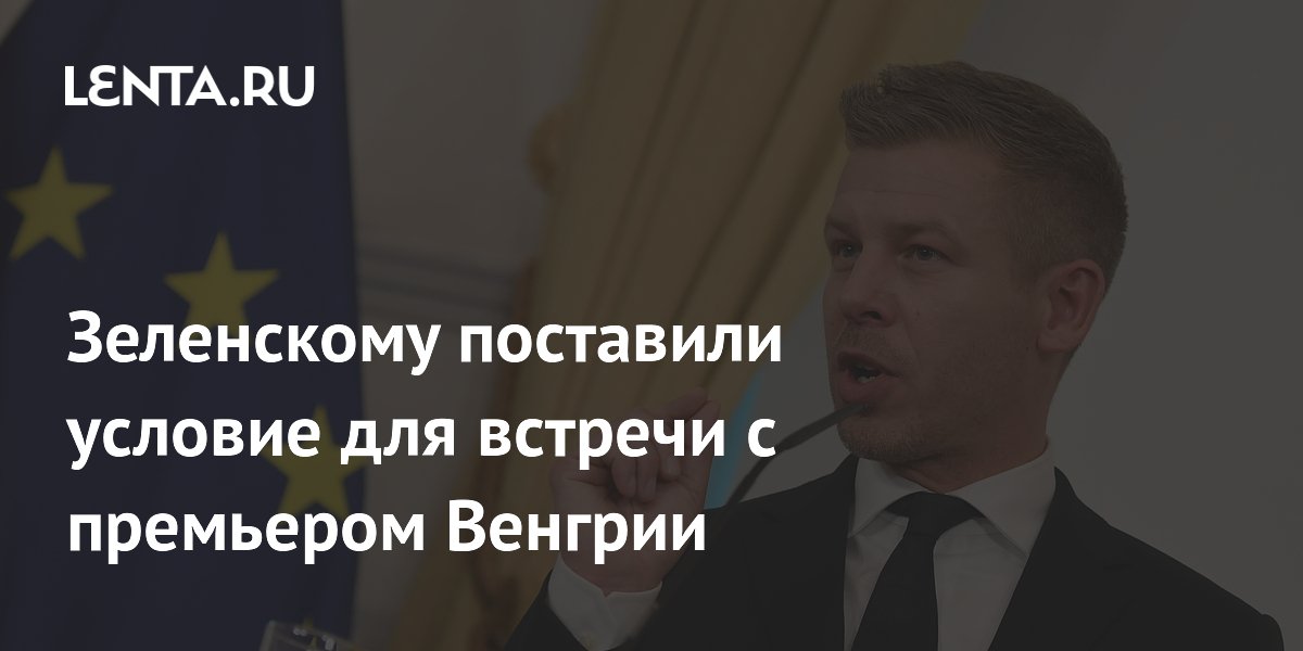 Венгрия поставила условие для встречи премьера с Зеленским Венгрия поставила условие для встречи премьера с Зеленским