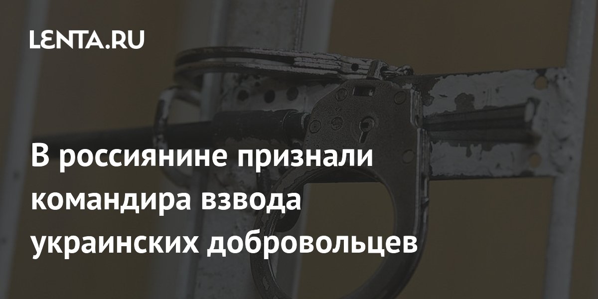 Россиянина приговорили к 20 годам за командование взводом украинских добровольцев Россиянина приговорили к 20 годам за командование взводом украинских добровольцев
