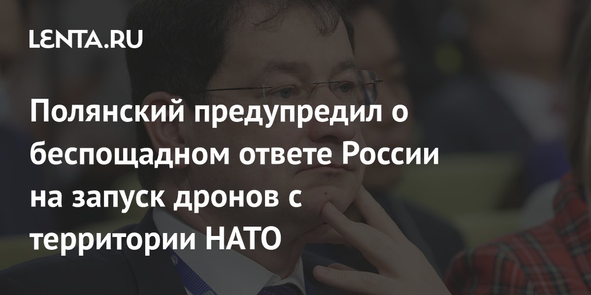 Полянский: ответ России на дроны с территории НАТО будет беспощадным