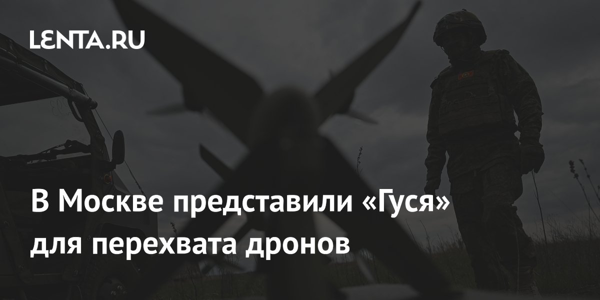 В Москве представили дрон-перехватчик «Гусь» с гранатой ВОГ-25