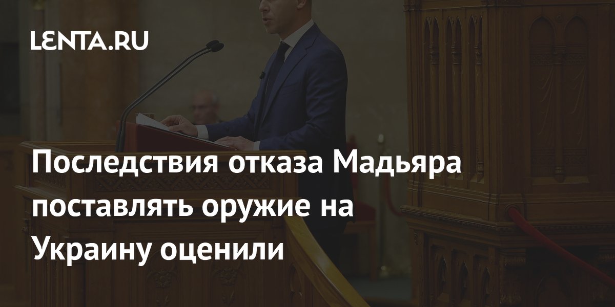 Политолог не увидел последствий для Украины от отказа Венгрии поставлять оружие