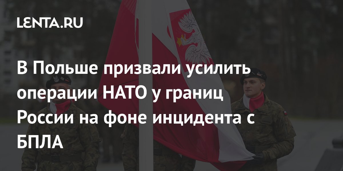 Польша предложила усилить операцию НАТО у границ РФ после падения дрона в Румынии