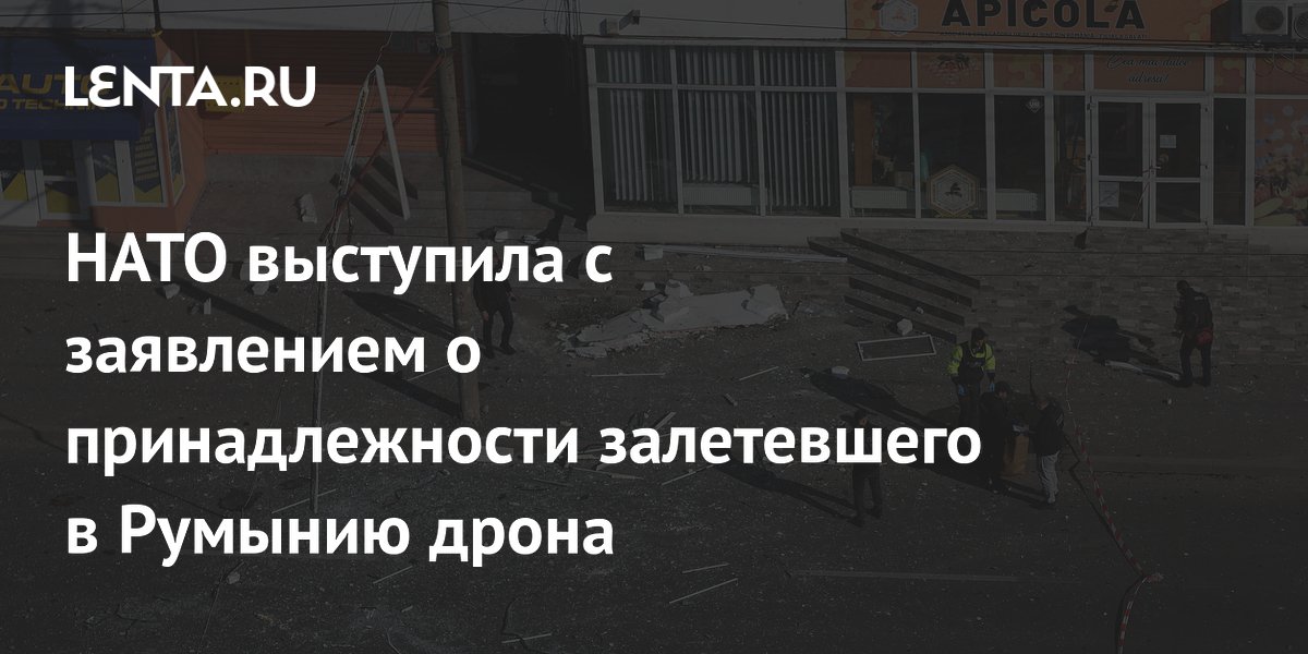 НАТО заявило о российском происхождении дрона, врезавшегося в дом в Румынии