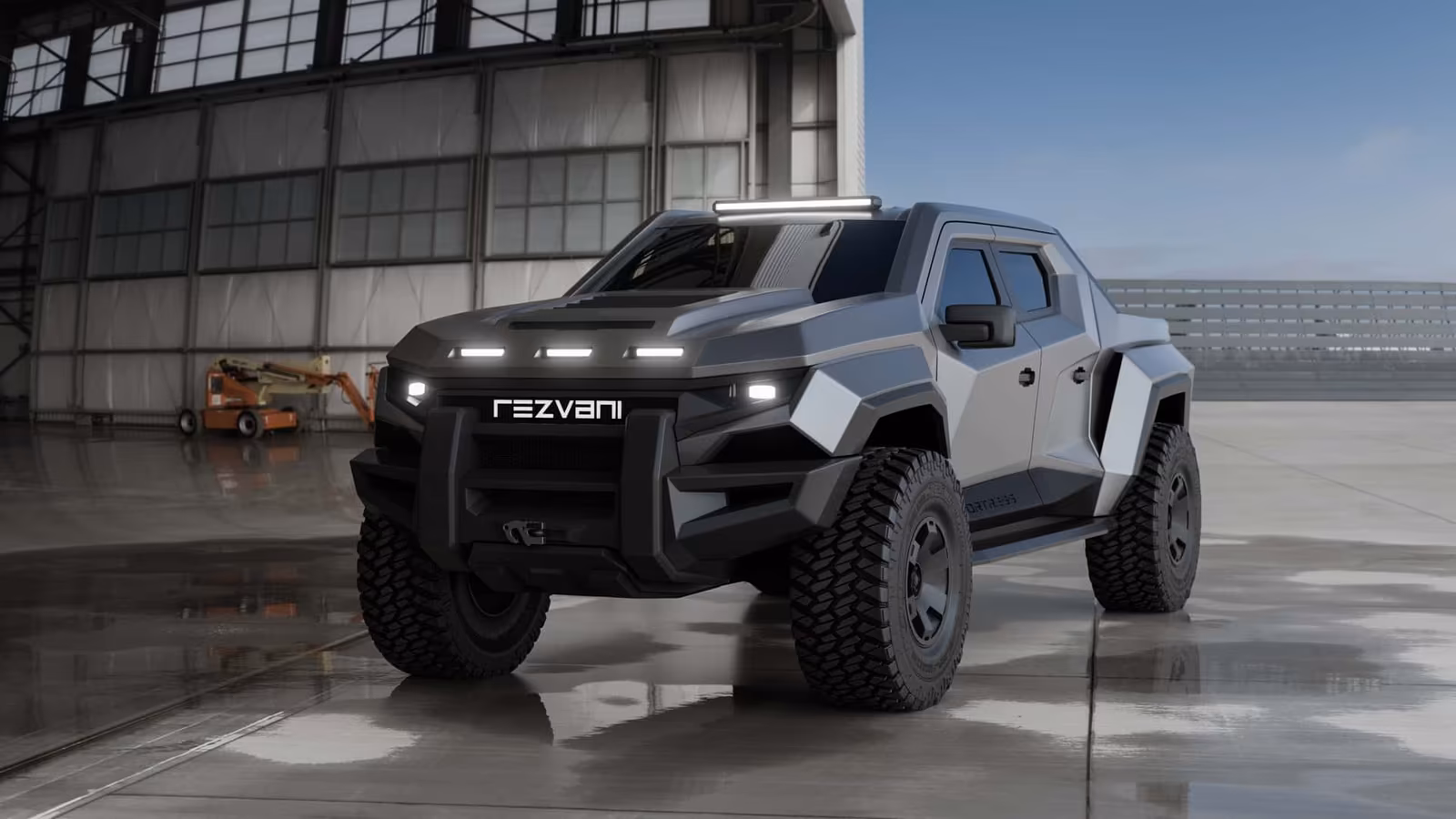 Rezvani Fortress: бронированный пикап с 850-сильным V8 и распылителем перечного газа за $285 тыс.