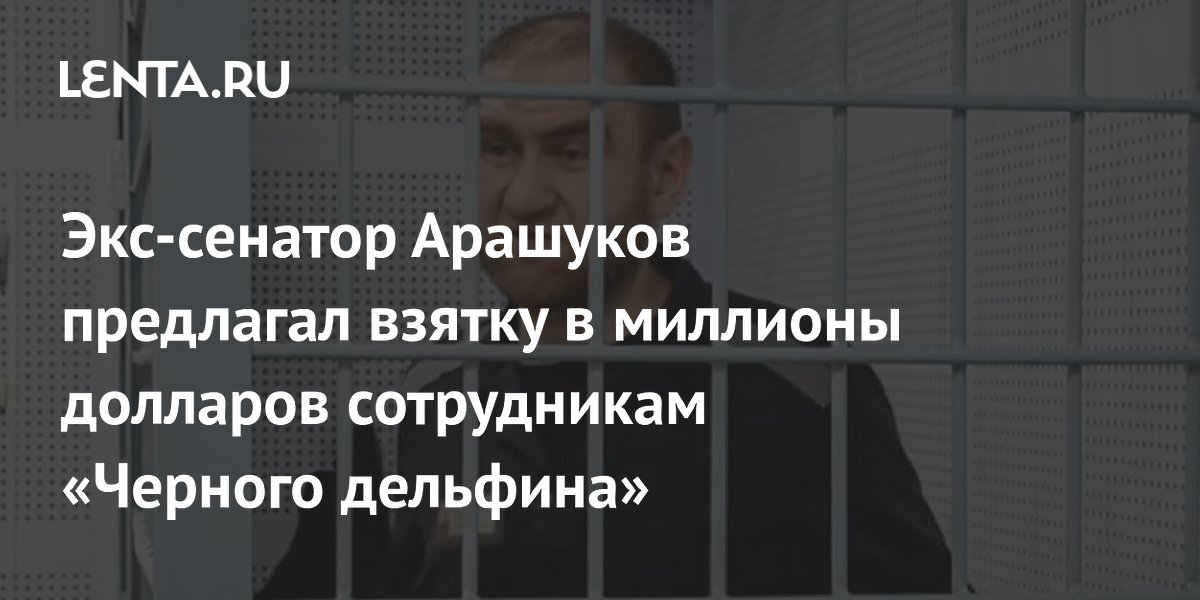Экс-сенатор Арашуков предлагал взятку в миллионы долларов за привилегии в «Черном дельфине»