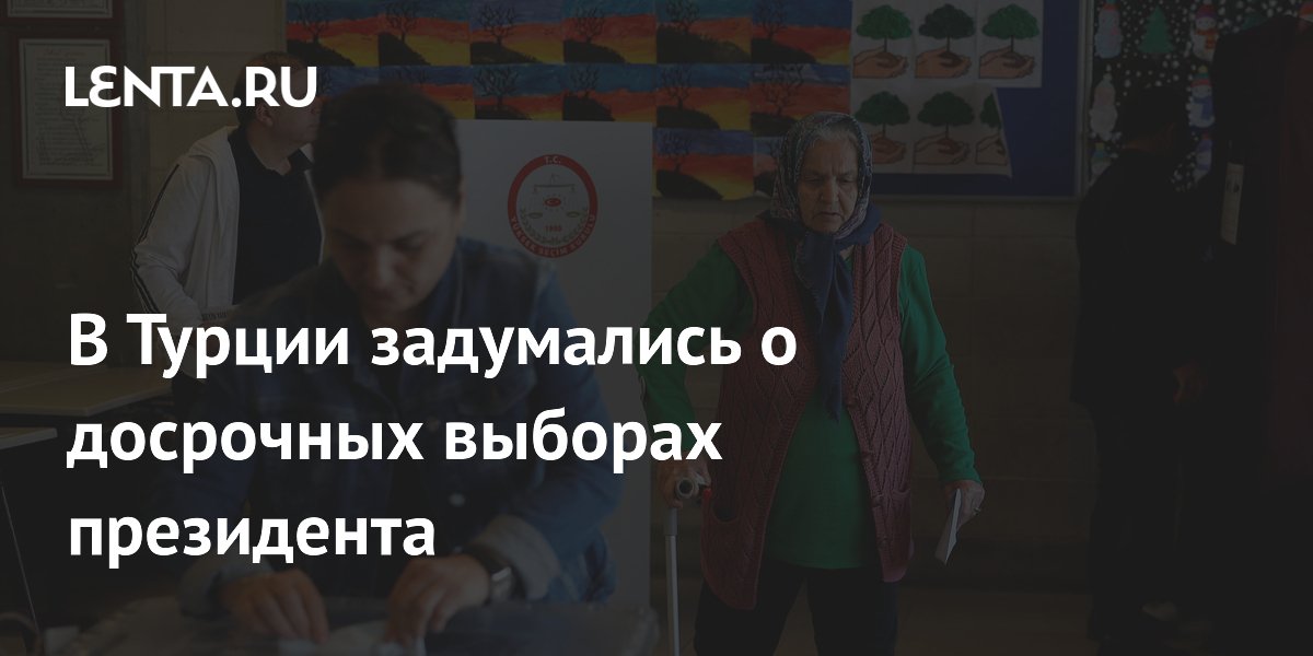В Турции допустили досрочные выборы президента в ноябре