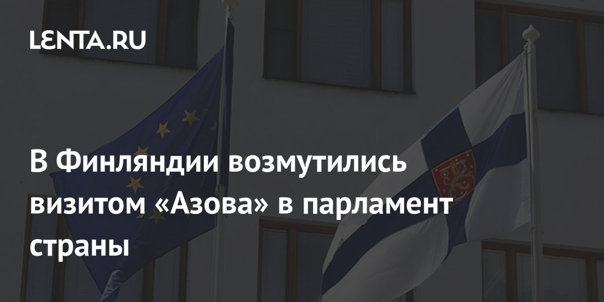Профессор Хельсинки осудил визит «Азова» в парламент Финляндии