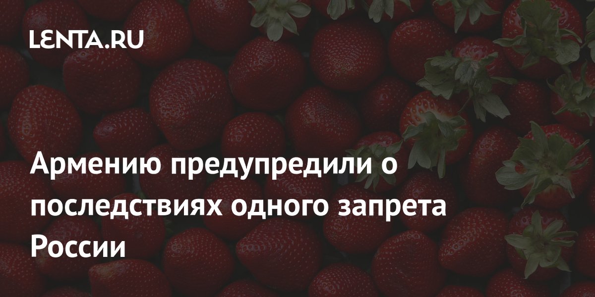 Россия ограничила ввоз клубники из Армении: страна рискует потерять 97% доходов от экспорта ягод