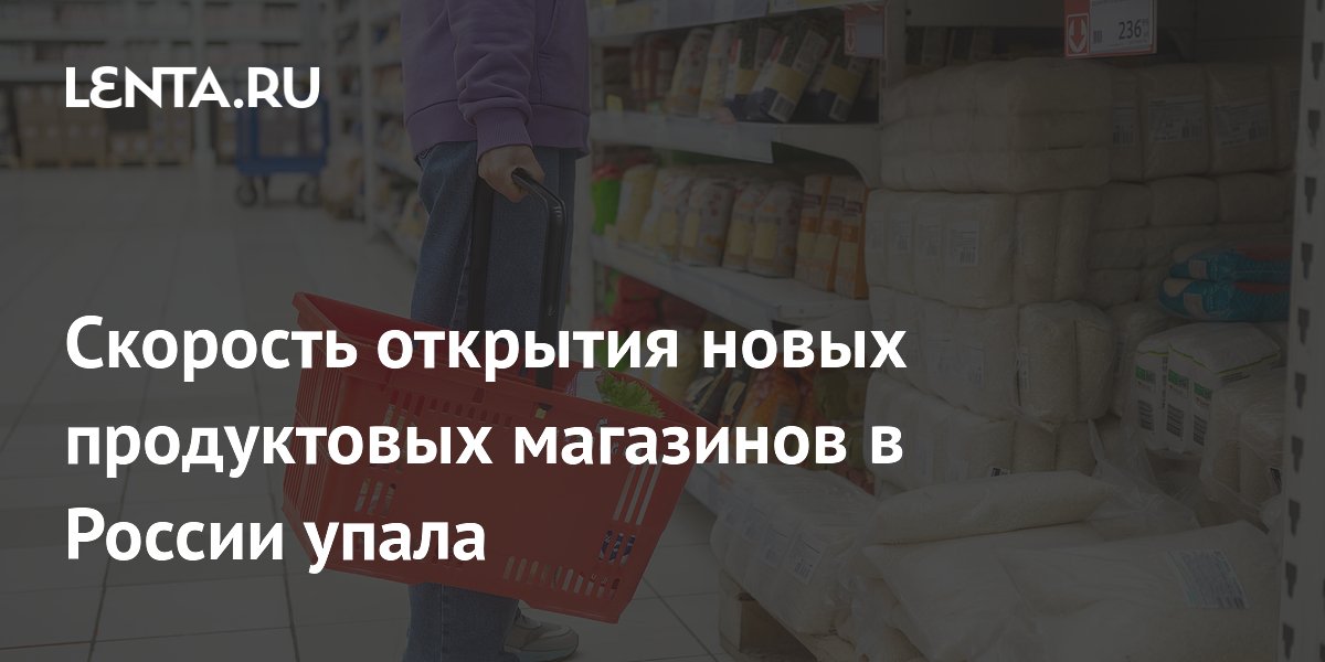 Открытие новых продуктовых магазинов в России замедлилось до минимума за 15 лет