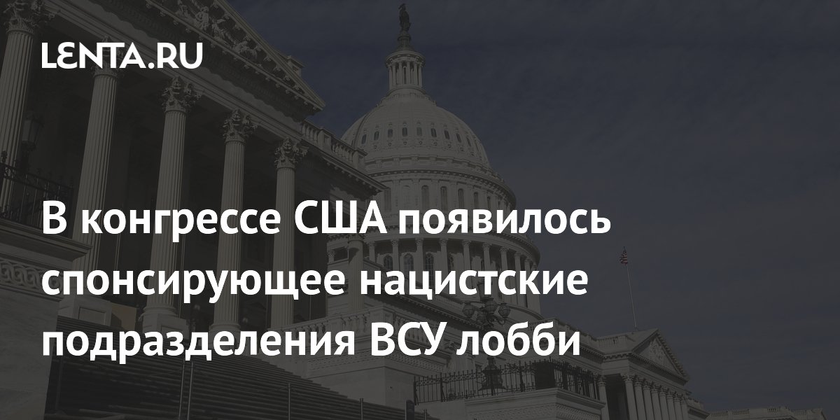 В конгрессе США заявили о формировании лобби для спонсирования нацбатальонов ВСУ В конгрессе США заявили о формировании лобби для спонсирования нацбатальонов ВСУ