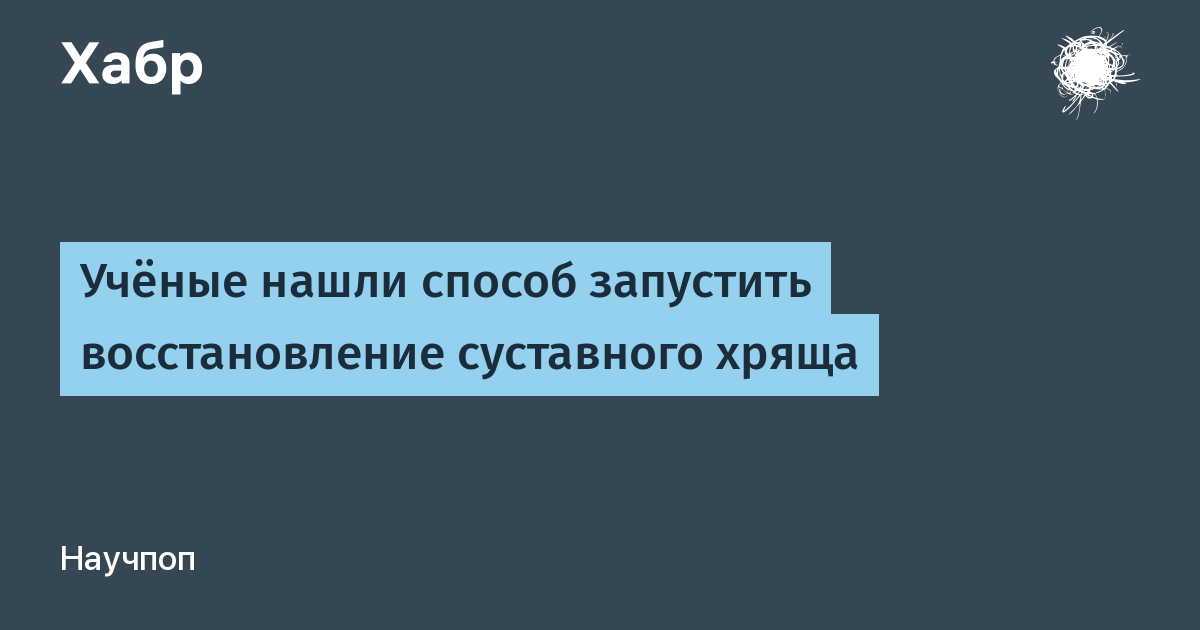Ученые нашли способ восстановления суставного хряща: надежда при остеоартрите Ученые нашли способ восстановления суставного хряща: надежда при остеоартрите