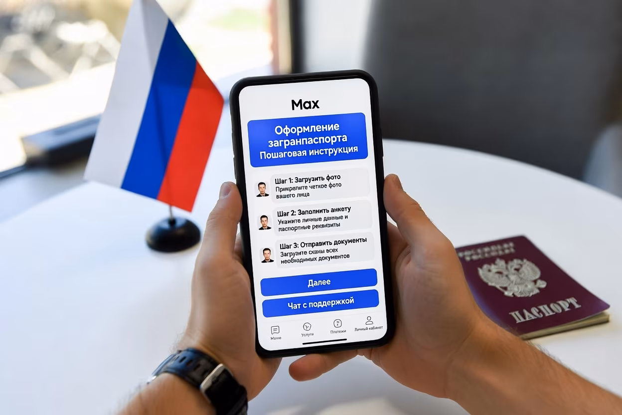 Слух об оформлении загранпаспорта только через мессенджер Max официально опровергнут Слух об оформлении загранпаспорта только через мессенджер Max официально опровергнут