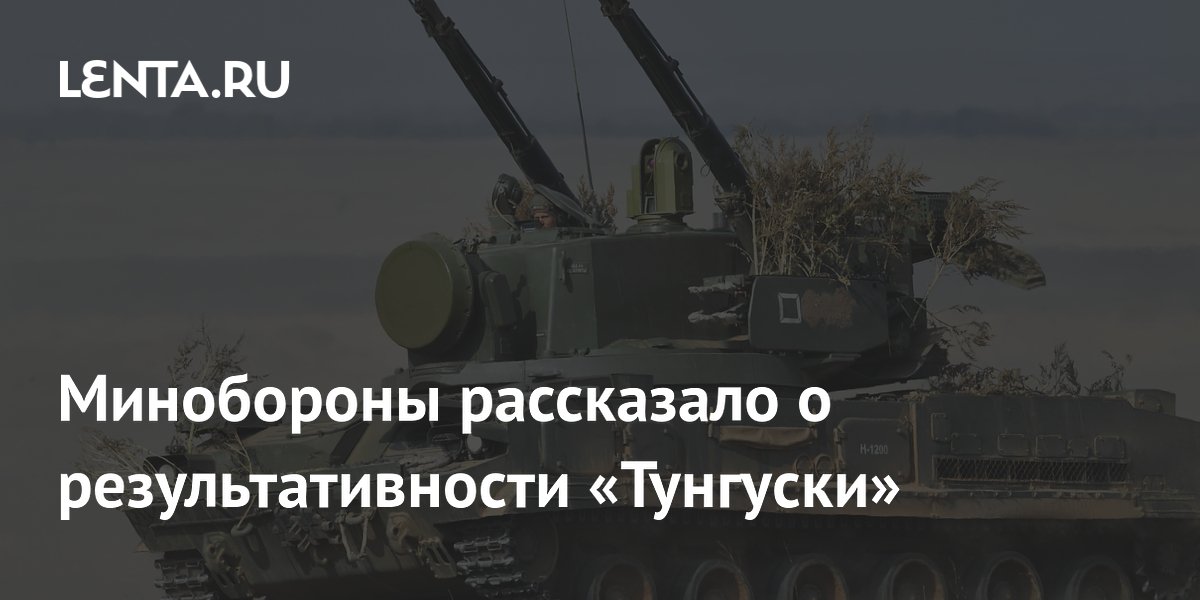 «Тунгуска-М1» сбила более 30 дронов за время боевого дежурства