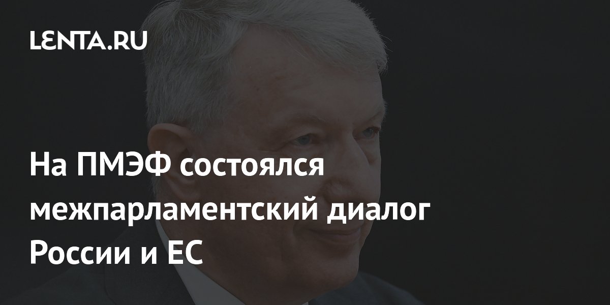 Вопреки сопротивлению ЕС: на ПМЭФ прошел диалог России и Европарламента