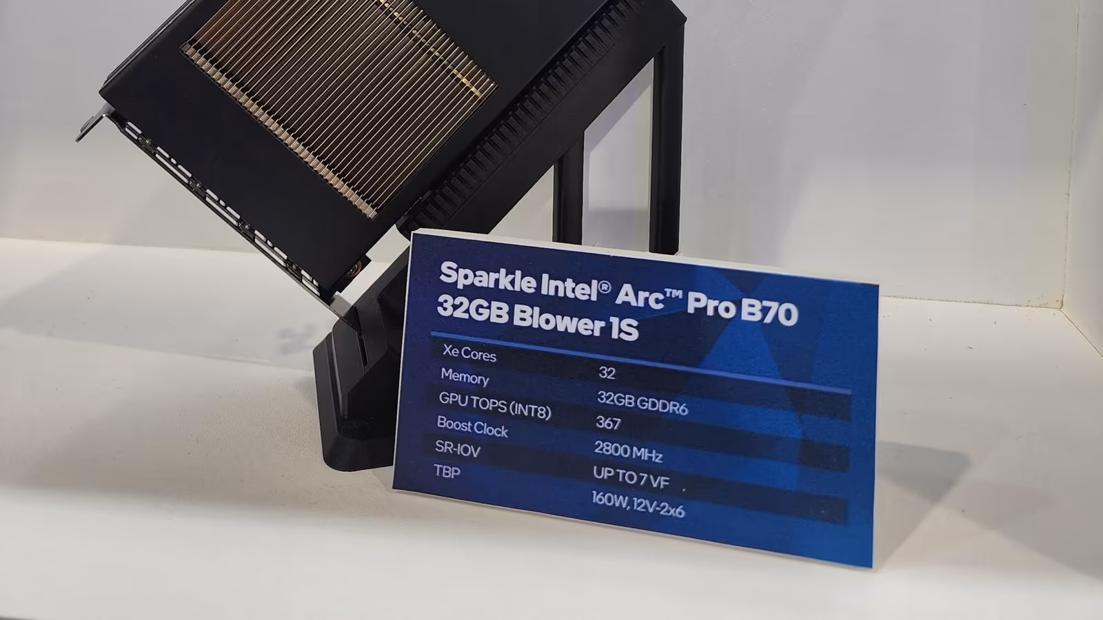 Sparkle представила однослотовую видеокарту Intel Arc Pro B70 на 32 ГБ с поддержкой связки из восьми GPU Sparkle представила однослотовую видеокарту Intel Arc Pro B70 на 32 ГБ с поддержкой связки из восьми GPU