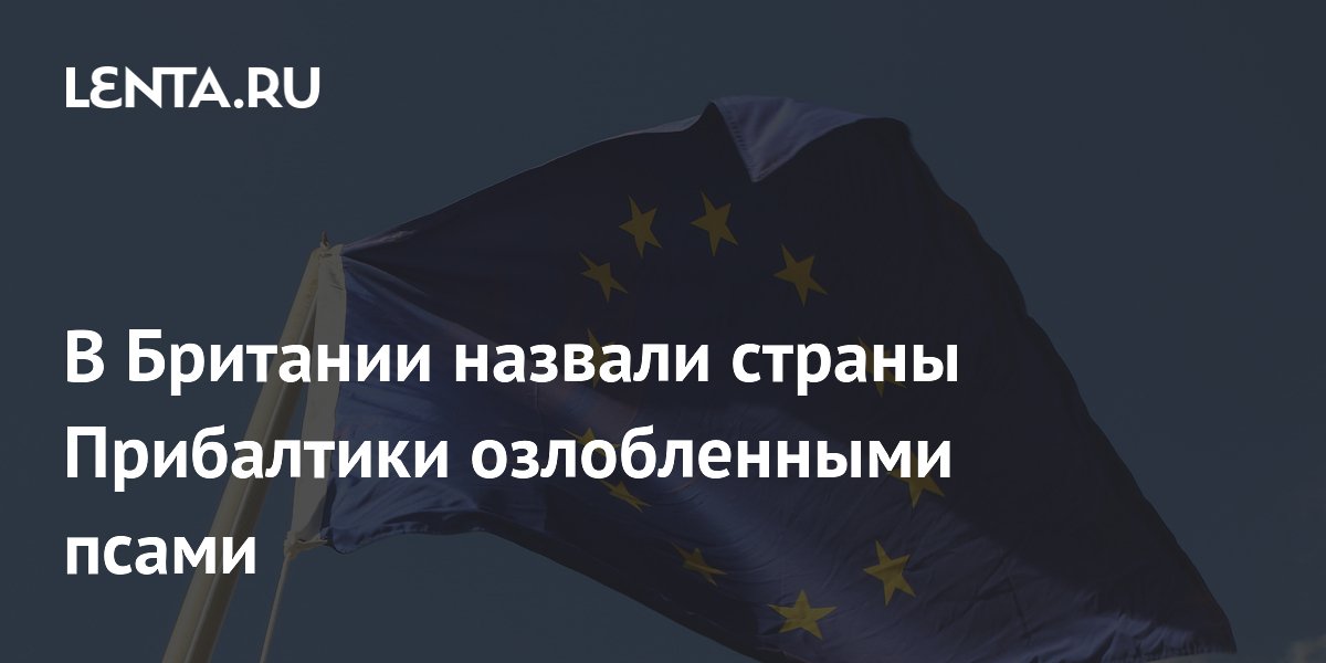 Британский дипломат: Прибалтика — озлобленные псы на брюссельском поводке