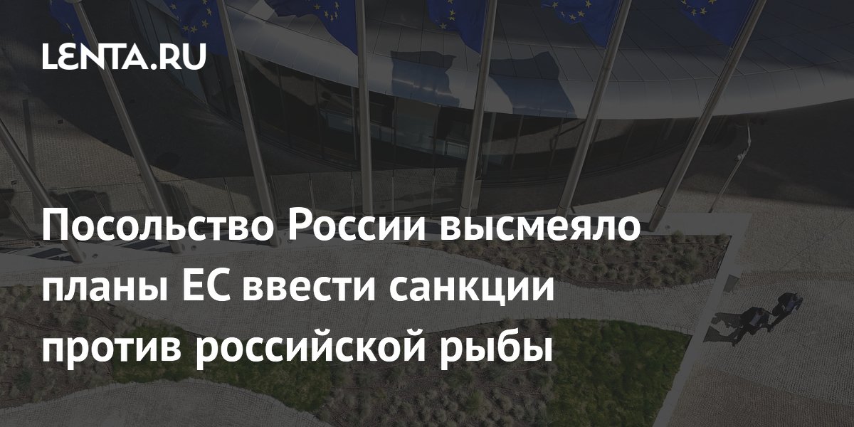 Посольство РФ высмеяло идею ЕС запретить российскую рыбу, предложив запретить дышать воздухом