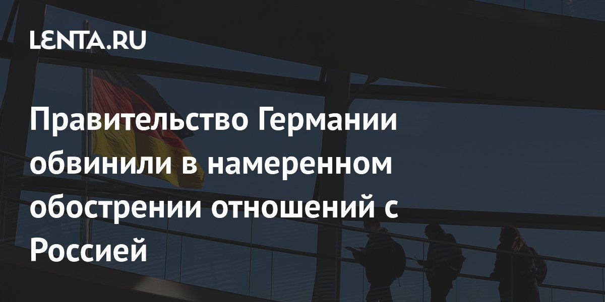 Вайдель обвинила правительство Германии в намеренном обострении отношений с РФ Вайдель обвинила правительство Германии в намеренном обострении отношений с РФ