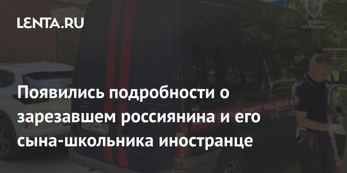 Подросток-иностранец убил хозяина дома и ранил его сына в Подмосковье