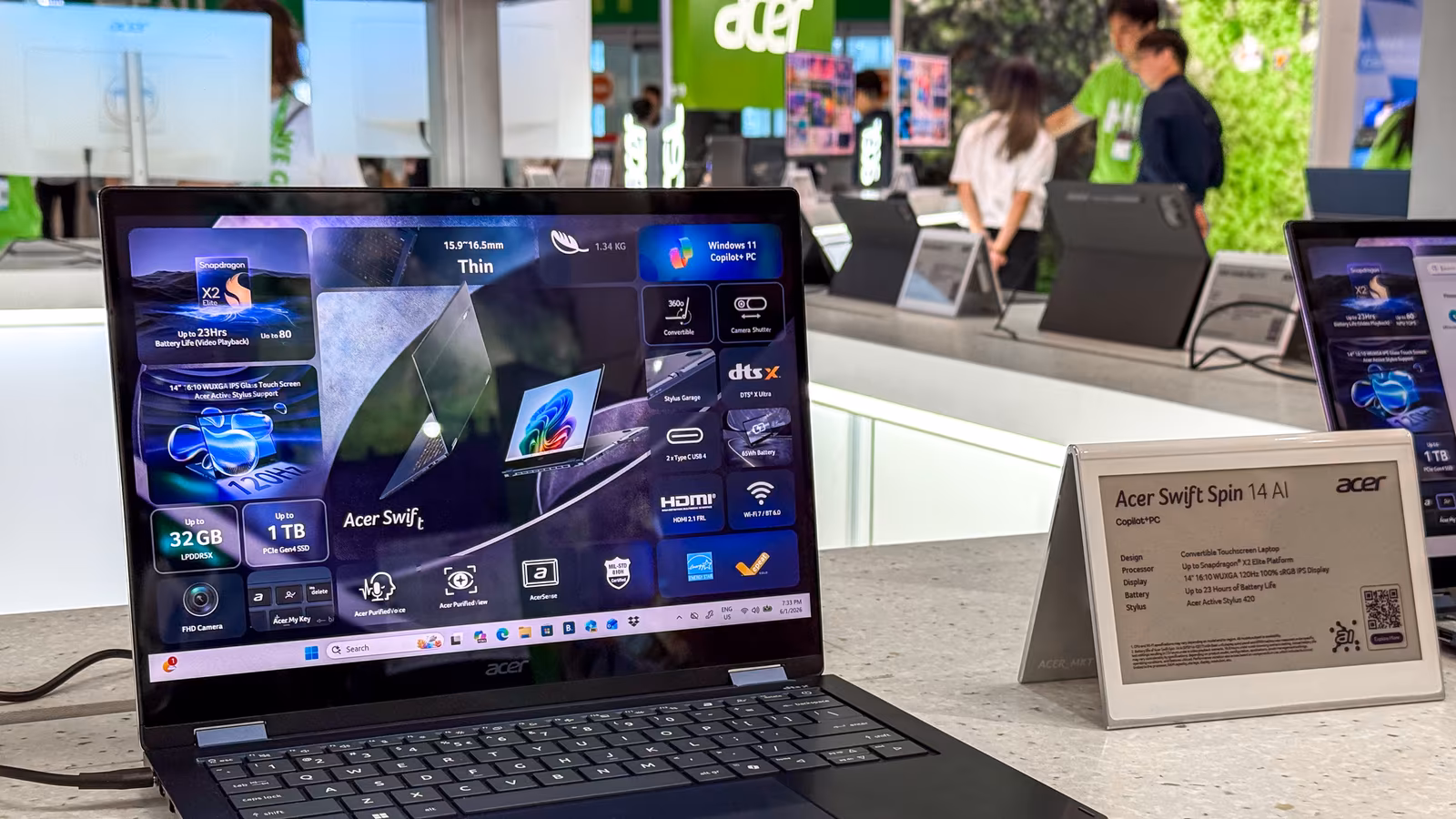 Acer на Computex 2026: трансформер на Snapdragon, игровой Helios 18, портативная консоль, очки и 3D-монитор