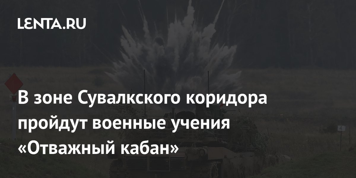 Литва, Польша и Франция проведут учения «Отважный кабан» в Сувалкском коридоре Литва, Польша и Франция проведут учения «Отважный кабан» в Сувалкском коридоре