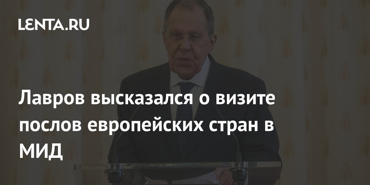 Лавров: послы Европы на встрече в МИД ничего нового не сказали