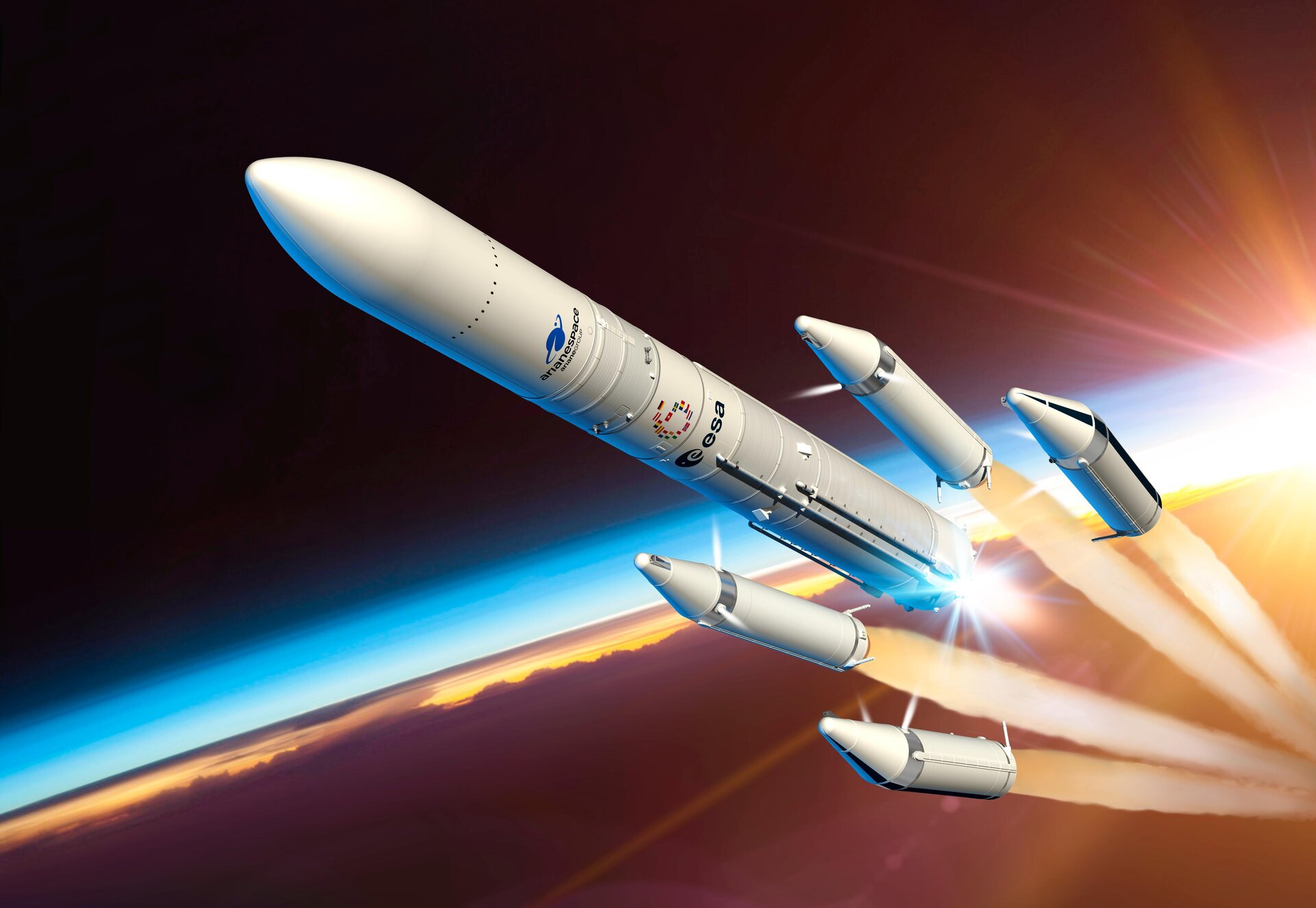 Мощнейшая Ariane 6 с новыми ускорителями P160C запустит 36 спутников Amazon 17 июня Мощнейшая Ariane 6 с новыми ускорителями P160C запустит 36 спутников Amazon 17 июня