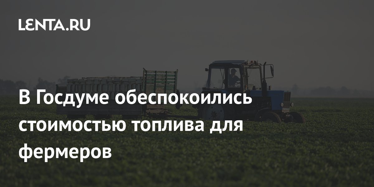В Госдуме сообщили о росте цен на дизтопливо для аграриев до 100 тыс. рублей за тонну