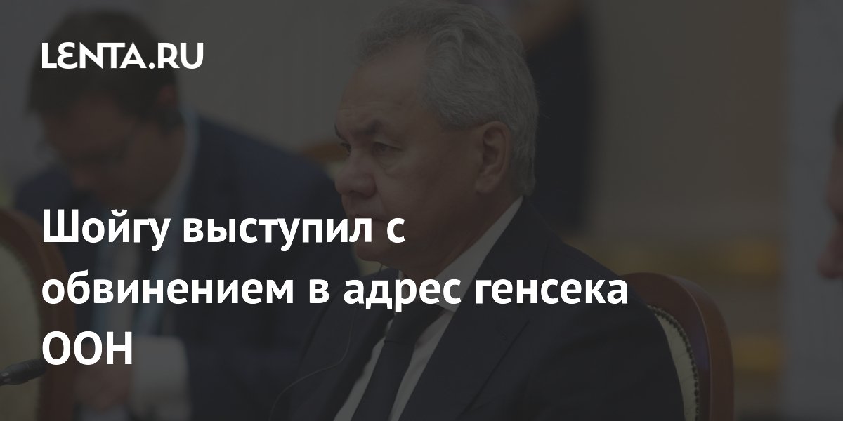 Шойгу возложил на генсека ООН ответственность за срыв зерновой инициативы
