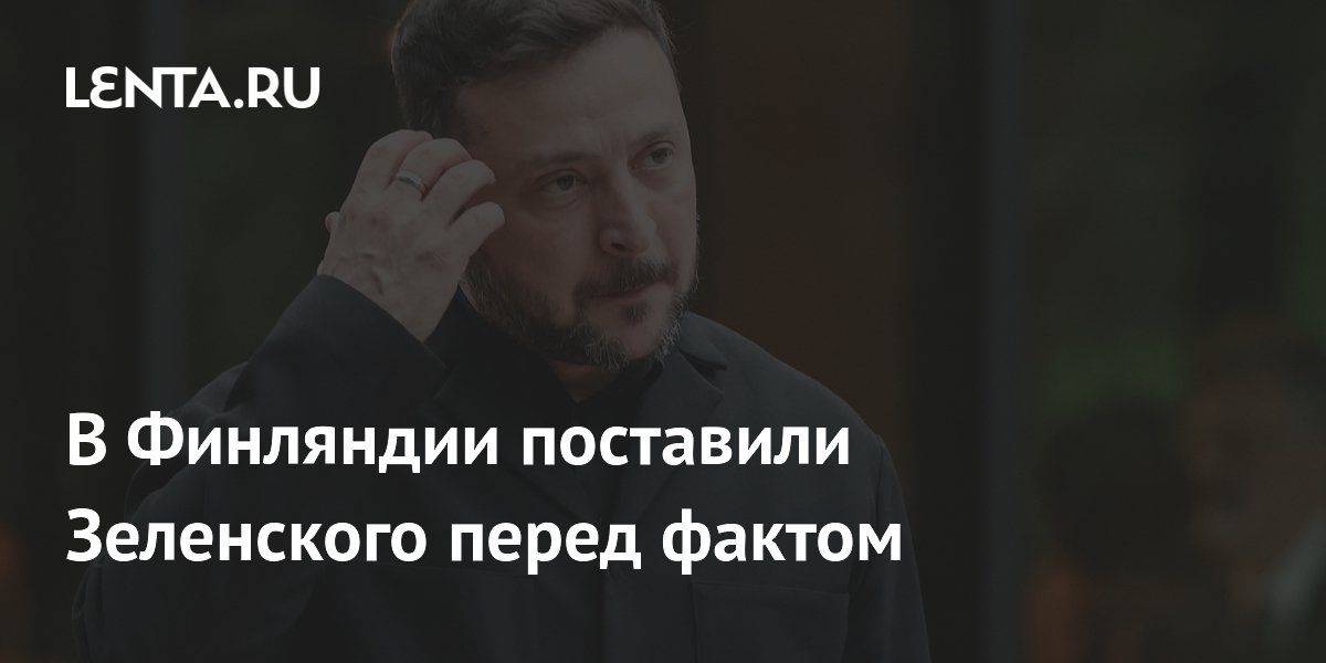 Финский политик призвал Зеленского согласиться на встречу с Путиным в Москве