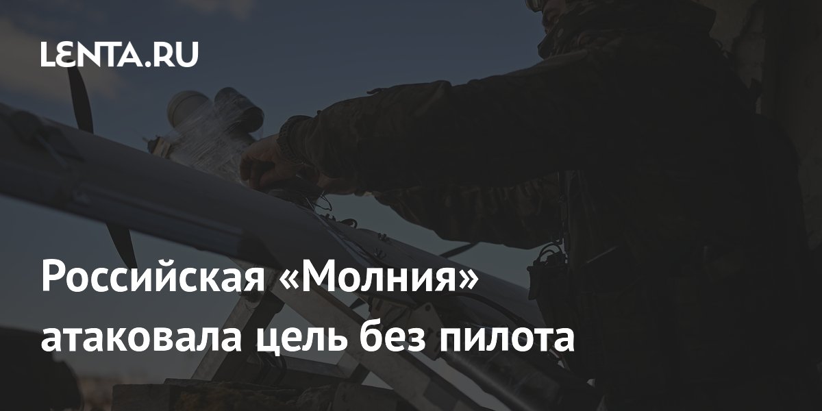 Российский дрон «Молния» атаковал цель в автономном режиме